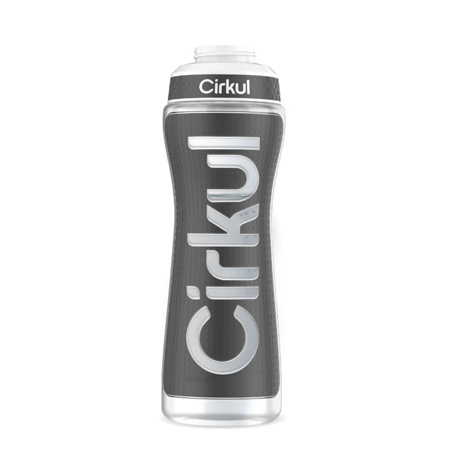Limited Edition: 22oz. Gray Grip Squeeze Plastic Bottle with Sport Lid